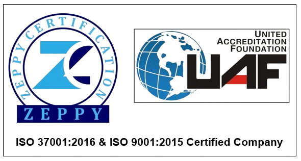 ISO 37001:2016 & ISO 9001:2015 Certification